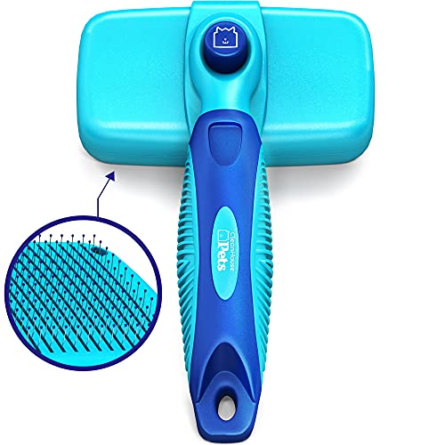 Dog Hair Brush for Shedding & Grooming/Cat Brush | Pain Free Bristles, Gently Removes Loose Hair on...