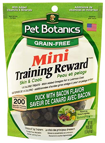 Pet Botanics Mini Training Rewards Grain-Free Duck With Bacon Treats For Dogs (1 Pouch), 4 Oz