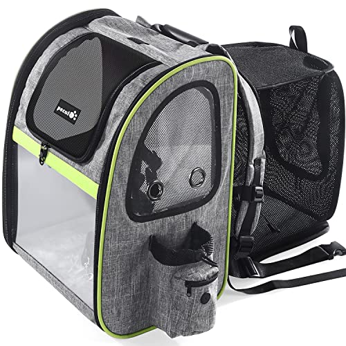 Pecute Pet Carrier Backpack, Dog Carrier Backpack, Expandable with Breathable Mesh for Small Dogs...