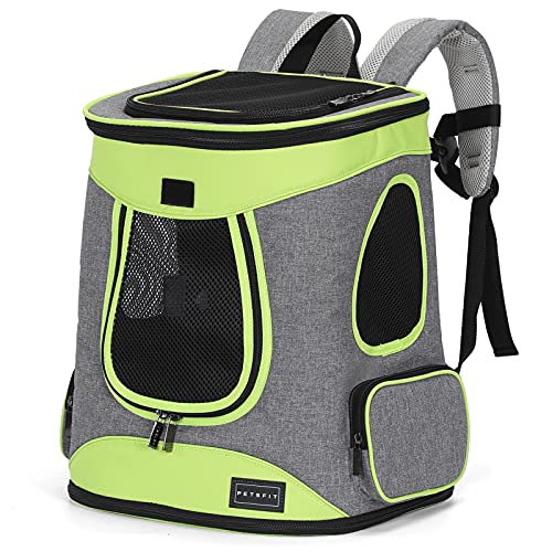 Petsfit Pet Backpack Carrier Easy-Fit Dog Travel Backpack Carrier for Hiking Walking Cycling...