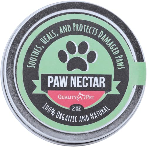 Paw Nectar Dog Paw Balm - Heals, Repairs & Restores Dry, Cracked & Damaged Paws - 100% Organic &...