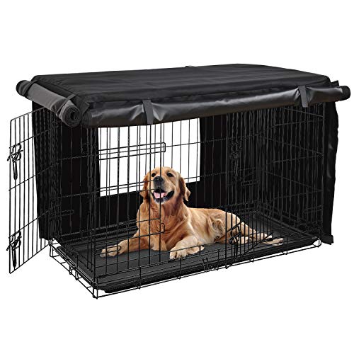 HONEST OUTFITTERS Dog Crate Cover 42 Inch Dog Kennel Cover for Large Dog, Heavy Duty Oxford...