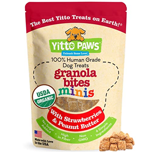 Yitto Paws Organic Puppy Treats - Healthy Dog Training Treats , All Natural Dog Biscuits for Small...