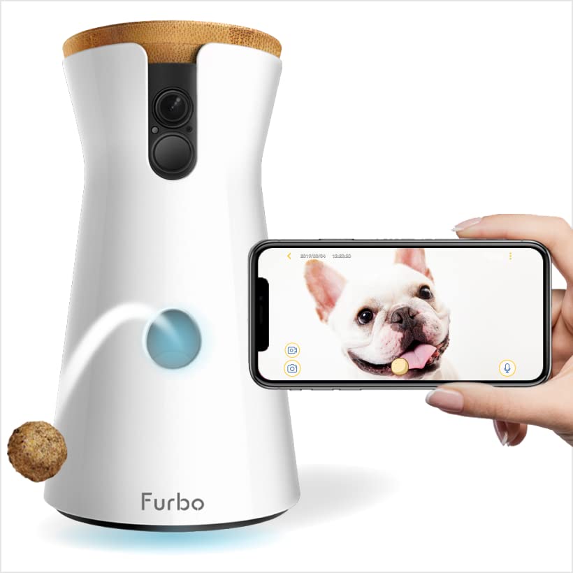 Furbo Dog Camera: Treat Tossing, Full HD Wifi Pet Camera and 2-Way Audio, Designed for Dogs,...