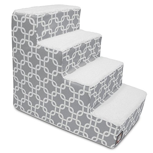 Majestic Pet Portable Pet Stairs | Soft Sherpa Steps Foam Feeling | Steps for Dogs & Cats | Dog &...