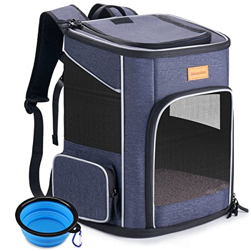 morpilot Dog Backpack Carrier, Foldable Cat Backpack Carrier for Small Cats and Dogs, Ventilated...