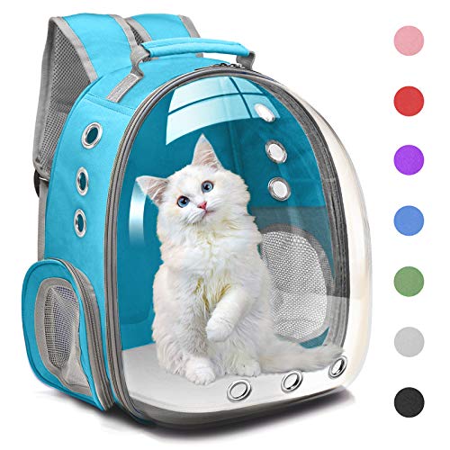 Henkelion Cat Backpack Carrier Bubble Carrying Bag, Small Dog Backpack Carrier for Small Medium Dogs...