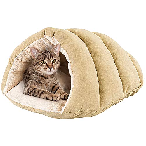 SPOT Cuddle Cave Dog Bed for Cats & Small Dogs Calming & Cozy Covered Sleeping Cushion for Cuddlers...