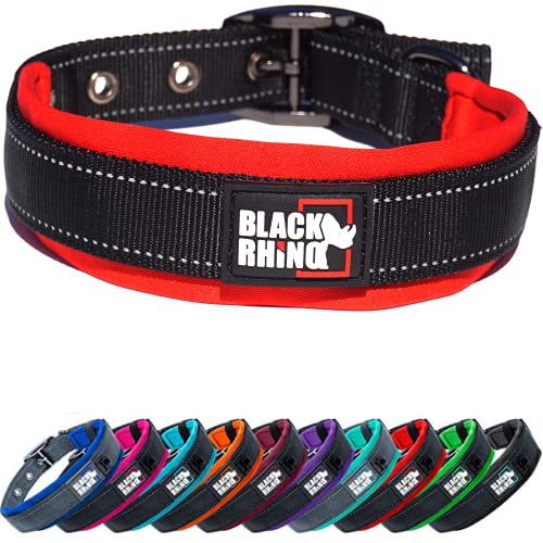 Black Rhino - The Comfort Collar Ultra Soft Neoprene Padded Dog Collar for All Breeds, Dog Collars...