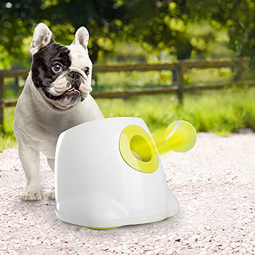 All for Paws Dog Automatic Ball Launcher for Small Dogs, Dog Tennis Ball Throwing Machine, 3 Balls...