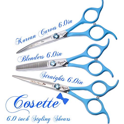 Maltese Obsession Cosette Styling Shears - Korean Styling Super Curved Shears, Straights,...