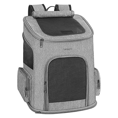 Cat Backpack Carrier, Cat Carrier Backpacks for Small Cats Dogs, Ventilated Pet Backpack with Safety...