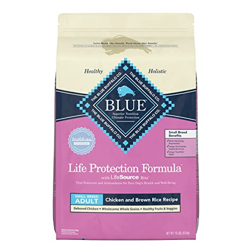Blue Buffalo Small Breed Dog Food, Life Protection Formula, Natural Chicken & Brown Rice Flavor,...