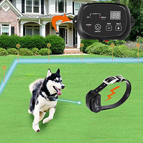 COVONO Electric Dog Fence, Pet Containment System (Aboveground/Underground, 650 Ft Wire, IP66...