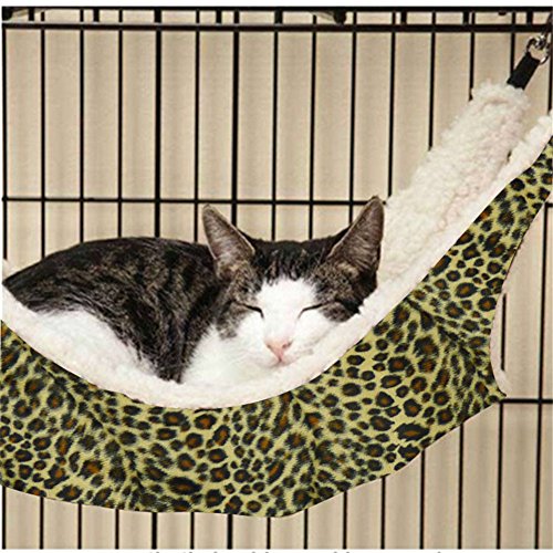 NACOCO Cat Hammock Ferret Rat Rabbit or Puppy Bed Pad Hanging Soft Pet Bed Use with Crate Cage or...