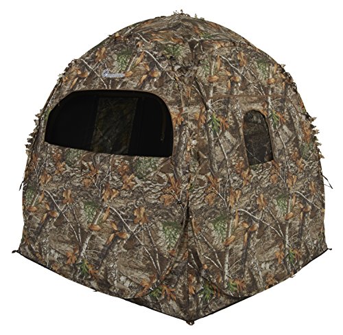 Ameristep Doghouse Ground Blind, Two Man Hunting Blind in Realtree Edge Camo