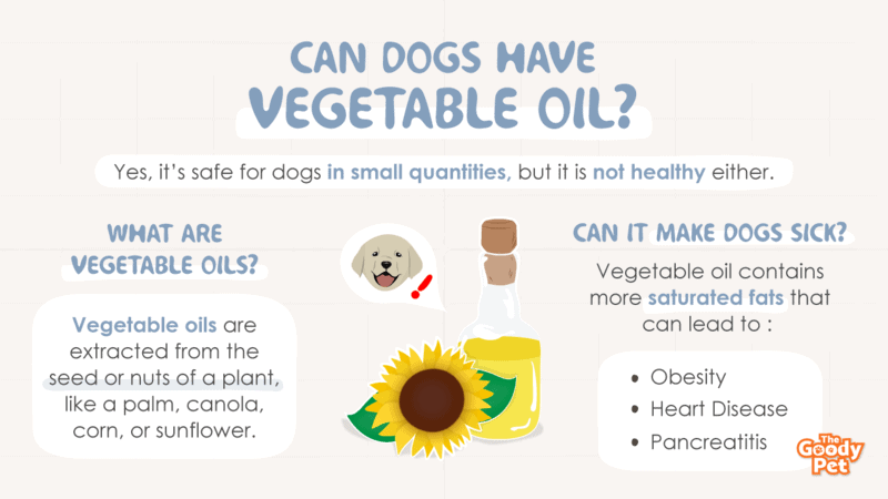 will vegetable oil hurt my dog